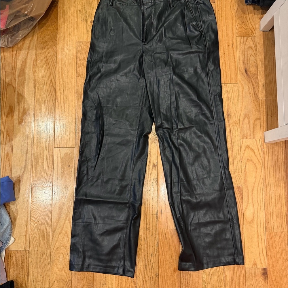 GAP Black Leather Pants